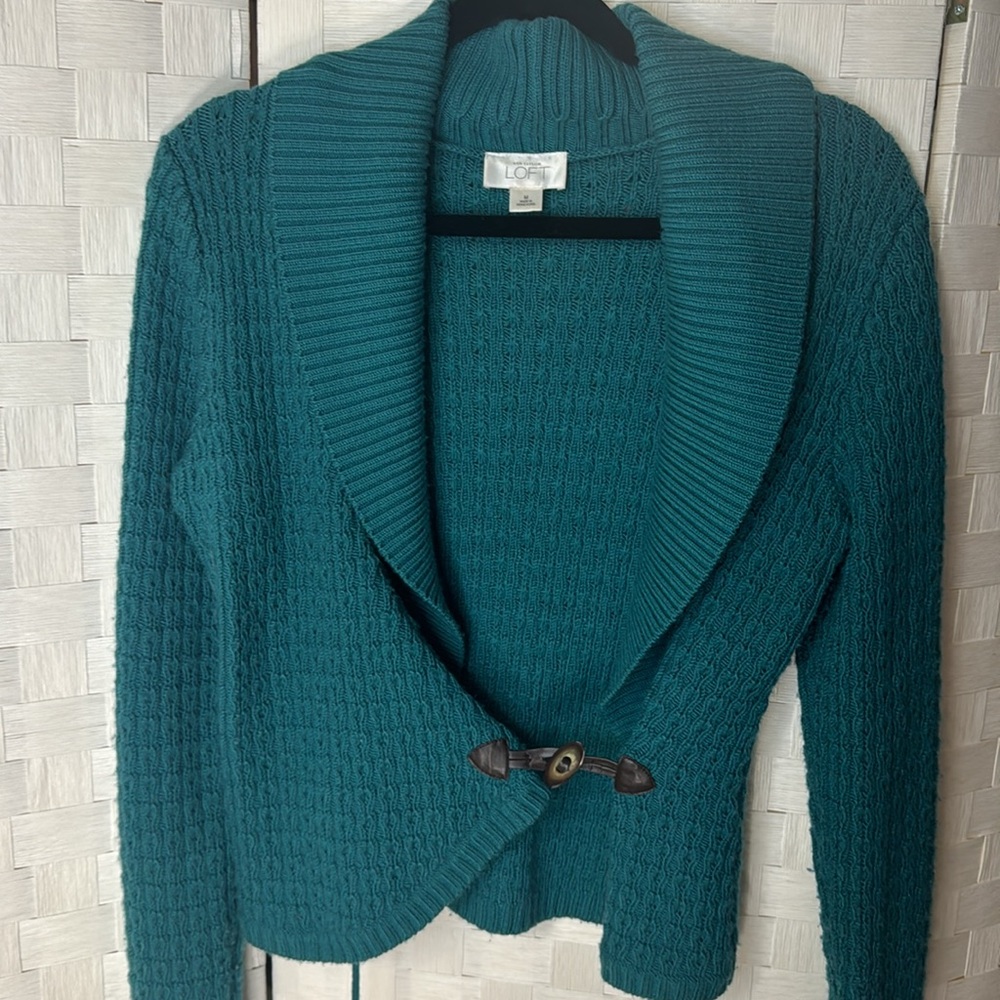 Ann Taylor LOFT Toggle Cardigan Sweater - Picture 1 of 7